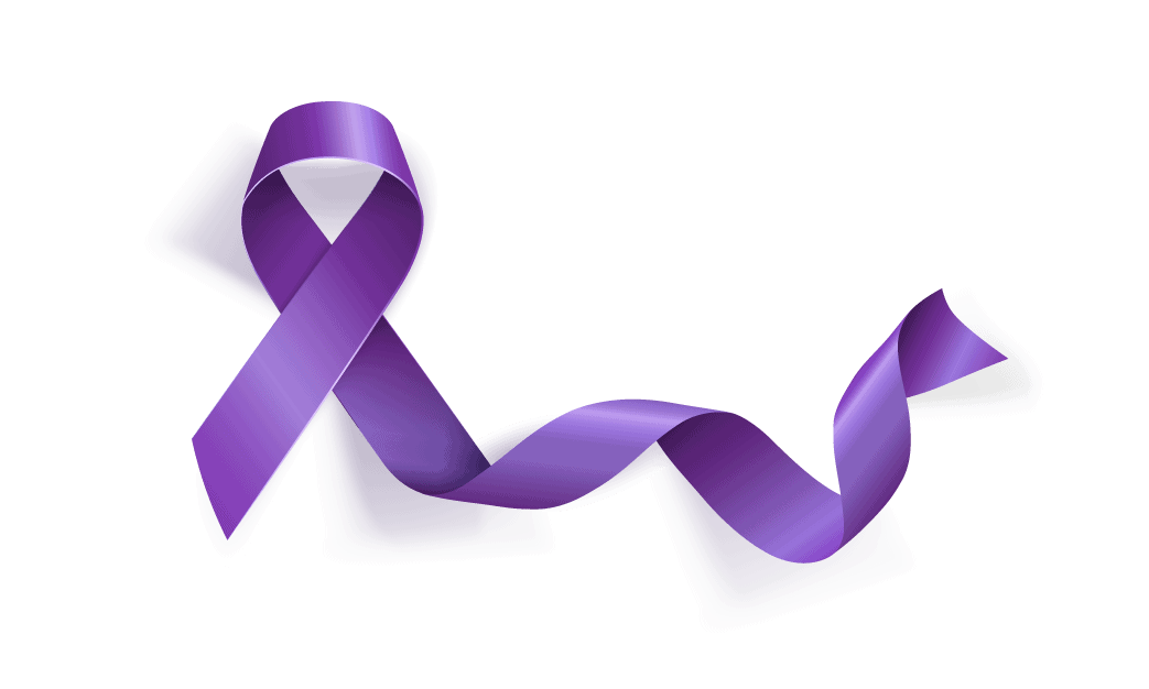 Purple awareness ribbon on transparent PNG - Similar PNG