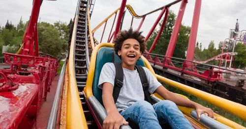 Chute grave au parc d'attractions